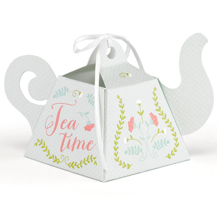 Tea Pot Tea Time Party Favor Box