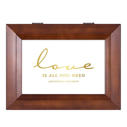 The Beatles Love Is All You Need Personalized Wooden Music Box
