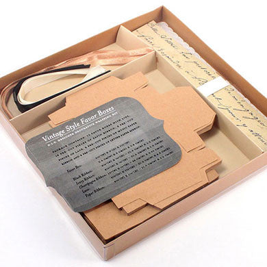 Vintage Wedding Favor Wrapping Kit