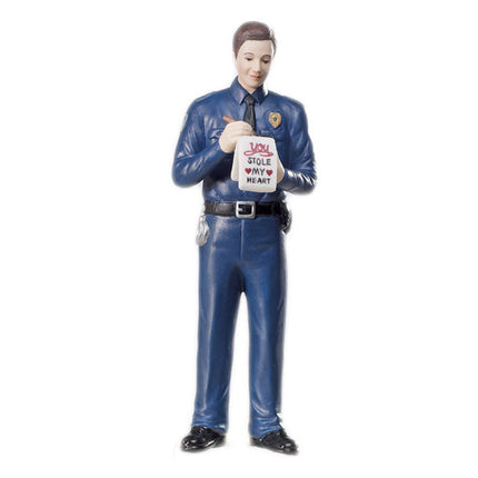 Wedding Cake Top - “A Love Citation” Policeman Groom Figurine 
