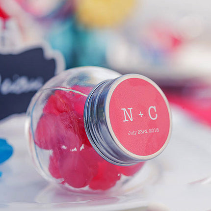 Mini Glass Jars for Candy Buffet Wedding Favors
