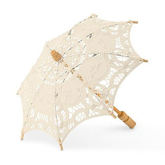 Antique Styled Lace Wedding Ceremony Parasol - Small
