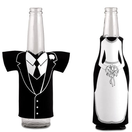 Bride & Groom Beer Bottle Holder