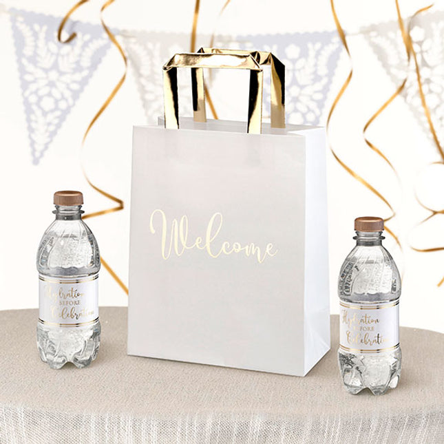 Wedding Welcome Bags with Bottle Wraps