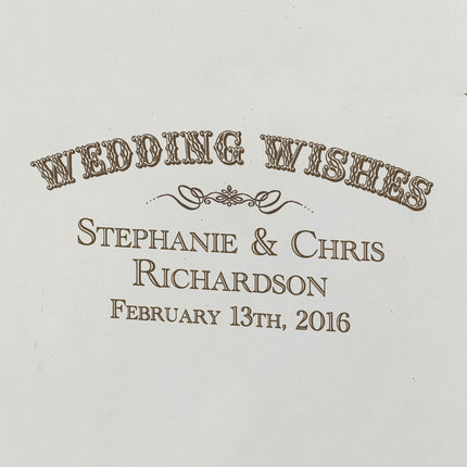 Wedding Wishes Personalized Wine Ceremony Box Save